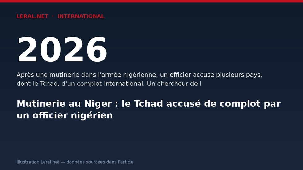Mutinerie au Niger : le Tchad accusé de complot par un officier nigérien