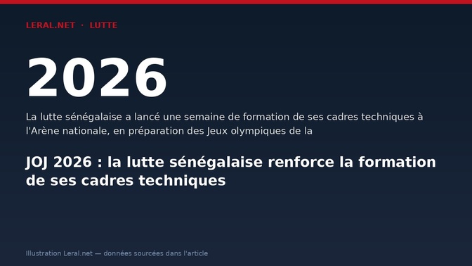 JOJ 2026 : la lutte sénégalaise renforce la formation de ses cadres techniques