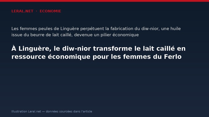 À Linguère, le diw-nior transforme le lait caillé en ressource économique pour les femmes du Ferlo