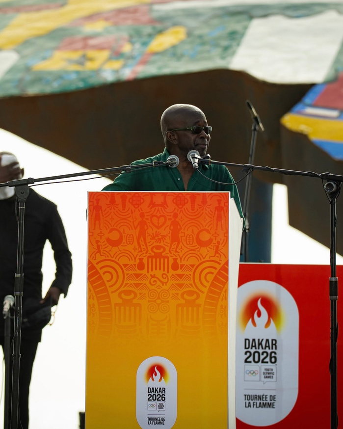 DISCOURS MAMADOU DIAGNA NDIAYE, Remise de la Flamme Olympique aux 100 Lingueres – Place du Souvenir Africain