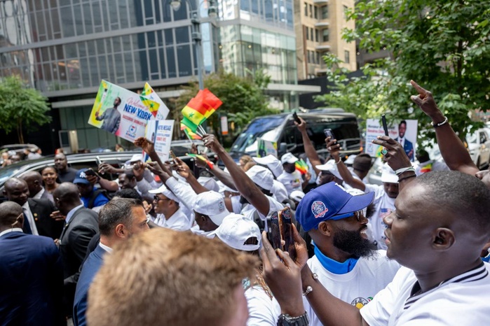 En images : l’accueil des Sénégalais de New York à Bassirou Diomaye Faye