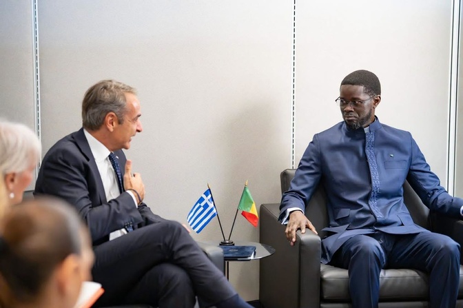 New York : Diomaye Faye et Mitsotakis passent en revue la coopération Sénégal-Grèce