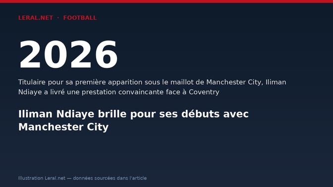Iliman Ndiaye brille pour ses débuts avec Manchester City