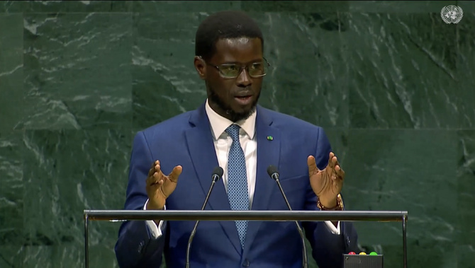 ONU : Diomaye Faye appelle à la paix et réaffirme le soutien du Sénégal à la Palestine