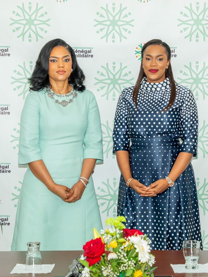 Absa Faye reçoit Nathalie Sassou Nguesso autour du projet « Centre Rose »