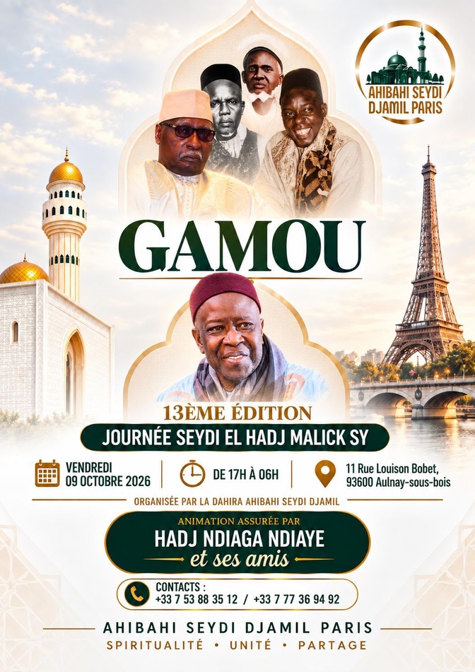 Aulnay-sous-Bois : la 13e édition de la Journée Seydi El Hadji Malick Sy placée sous le signe de la pensée et de l’action