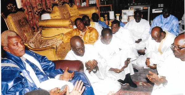 Serigne Abdou Karim Mbacké a présenté ses condoléances à Serigne Alioune Mbacké Gaindé Fatma