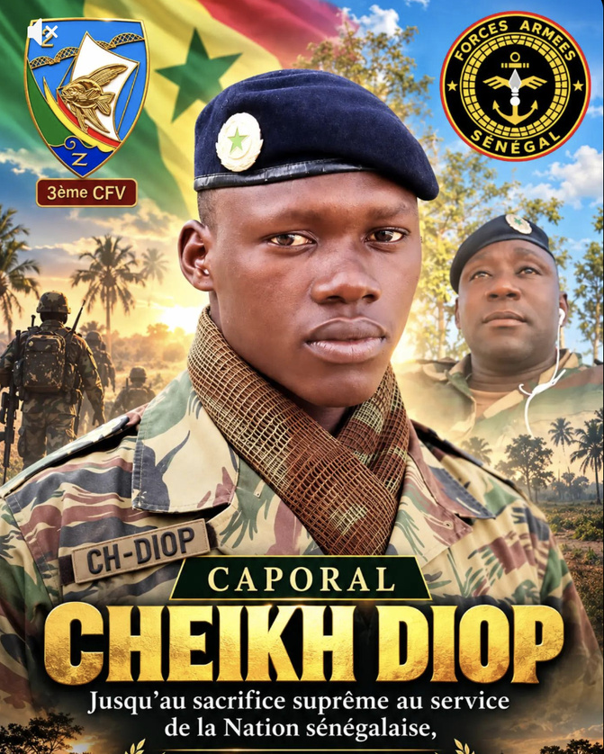 Caporal Cheikh Diop : 14 années de bravoure au service du Sénégal, jusqu’au sacrifice suprême