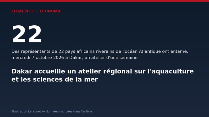 Dakar accueille un atelier régional sur l'aquaculture et les sciences de la mer