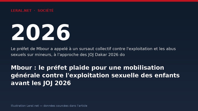 Mbour : le préfet plaide pour une mobilisation générale contre l'exploitation sexuelle des enfants avant les JOJ 2026