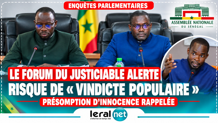 Enquêtes parlementaires : Le Forum du justiciable alerte sur le risque de « vindicte populaire » et rappelle la présomption d'innocence