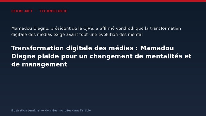 Transformation digitale des médias : Mamadou Diagne plaide pour un changement de mentalités et de management