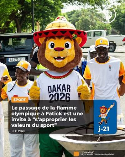Flamme olympique à Fatick : la gouverneure appelle à s'approprier les valeurs du sport