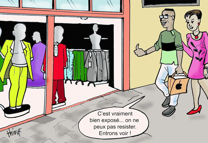 Dakar : les mannequins de vitrine, nouvelle arme commerciale des boutiques du Boulevard Mamadou Dia