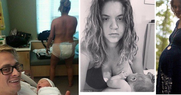 Une jeune maman poste une photo d'elle pour célébrer la réalité méconnue de “l'après accouchement”...