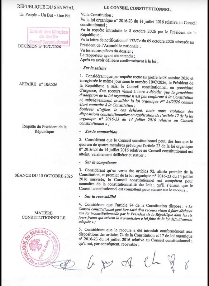 Le Conseil constitutionnel invalide la loi organique sur les fonds spéciaux