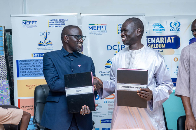 Textile : le MEFPT et Domitexka Saloum signent une convention de formation à Kahone