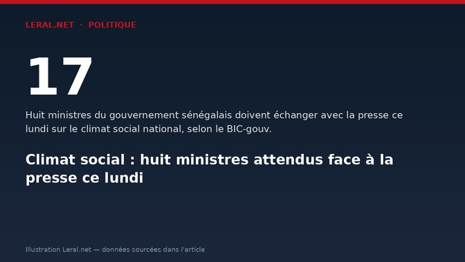 Climat social : huit ministres attendus face à la presse ce lundi