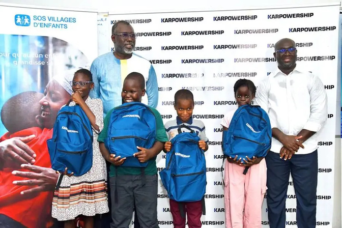 Karpowership offre des kits scolaires à 50 enfants des SOS Villages d'Enfants de Dakar