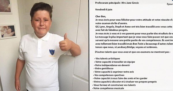 Cet enfant autiste de 11 ans a raté ses examens mais cette lettre provenant de son école a fait pleurer sa mère de joie... Découvrez pourquoi !