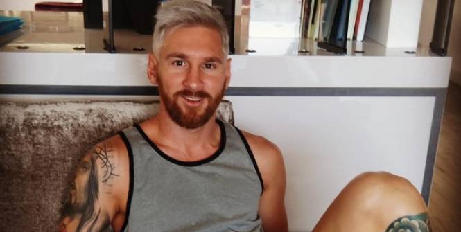 Lionel Messi change de look et se teint en blond !