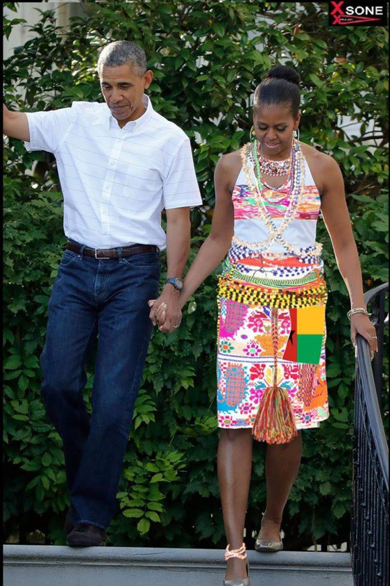 Michelle Obama en tenue « Diola », la photo qui fait le buzz