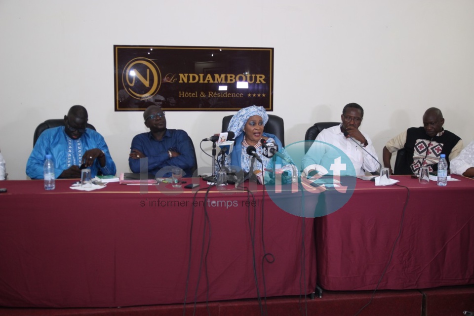 Revivez en images la conférence de presse d'Aïda Ndiongue
