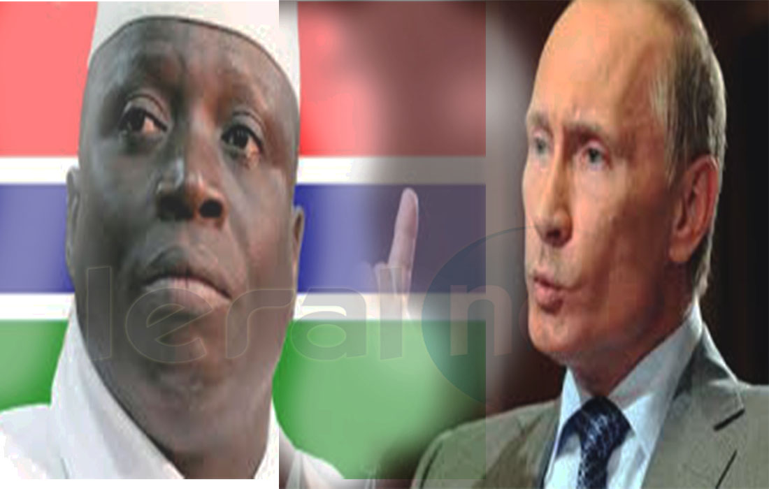 Yaya Jammeh et Poutine signent un accord militaire