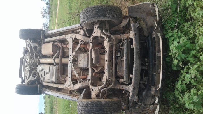 Kaolack : une voiture 4×4 se renverse sur la route de Kahone