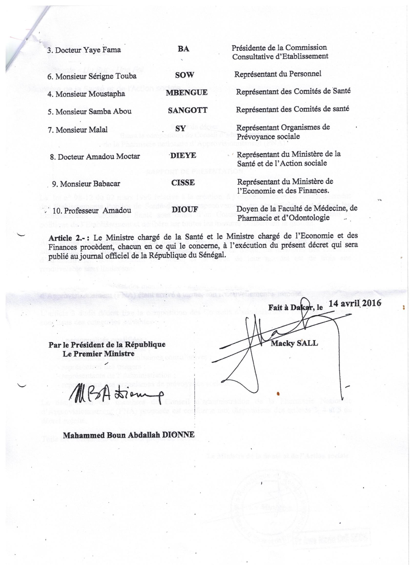 Exclusif Leral.net: Imbroglio juridique et micmacs à la Pharmacie Nationale d’Approvisionnement (PNA)