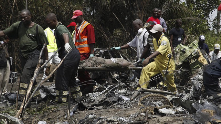 débris d'un avion militaire guinéen-Photo d'archives