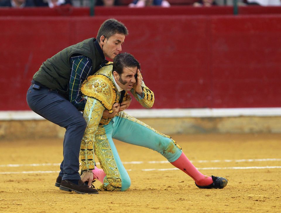 ​Insolite : Le matador encore encorné au même oeil par un taureau de 600 kg, 5 ans après