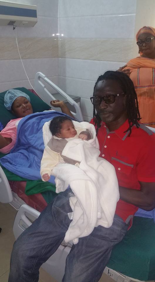 Ismael Isaac, Aicha Koné et le bébé à l'hôpital