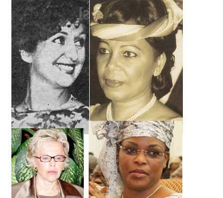 Les Premières dames du Sénégal : Colette Senghor,  Elizabeth Diouf, Vivianne Wade et Marième Faye Sall.