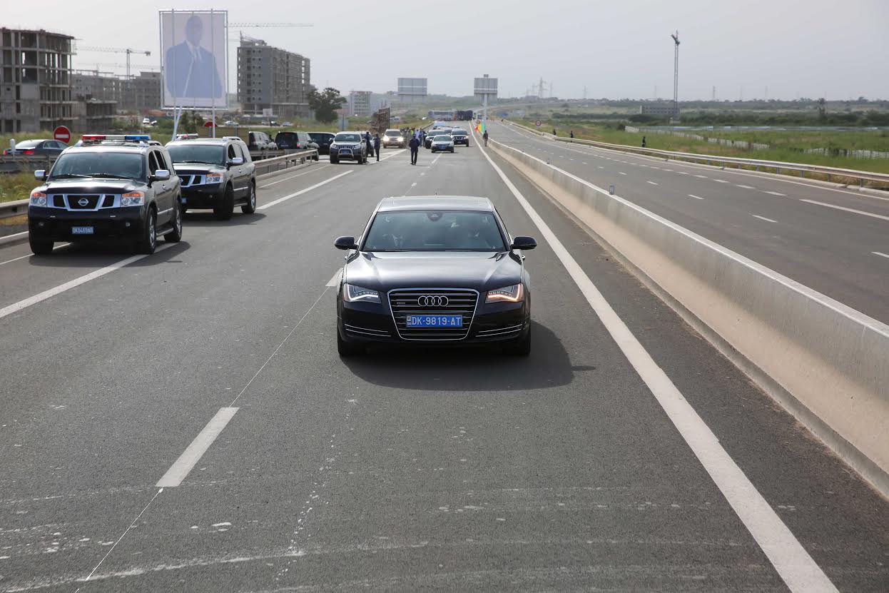 Inauguration de l'autoroute Diamniadio - AIBD - Sindia