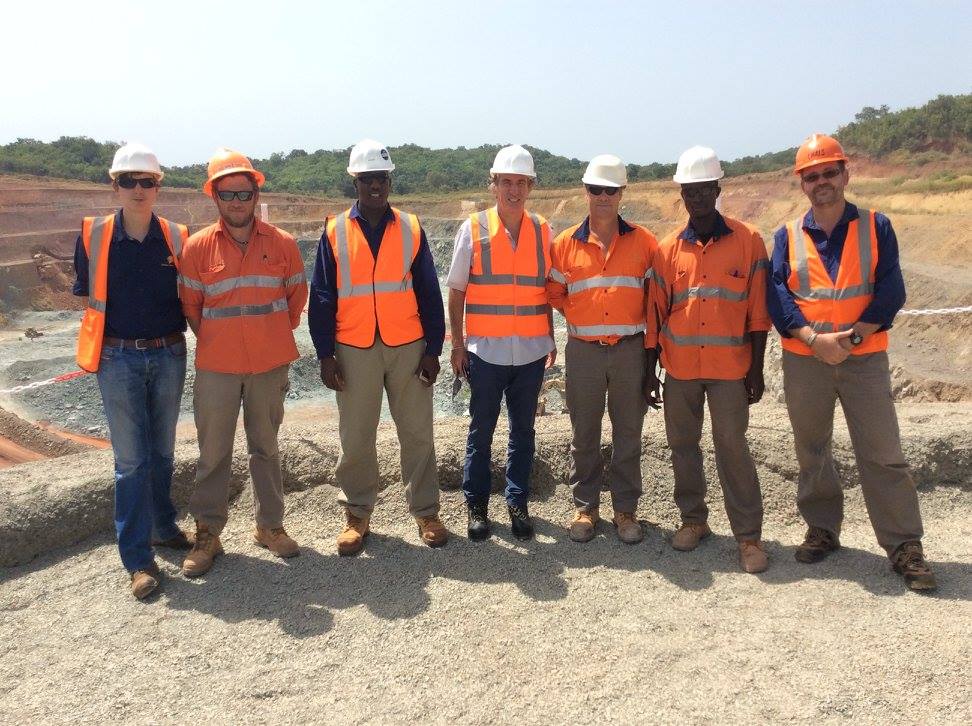 Visite de la mine d'or de Sabodala