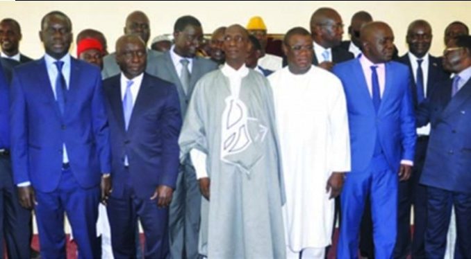 Les leaders de la coalition Manko Wattu Sénégal