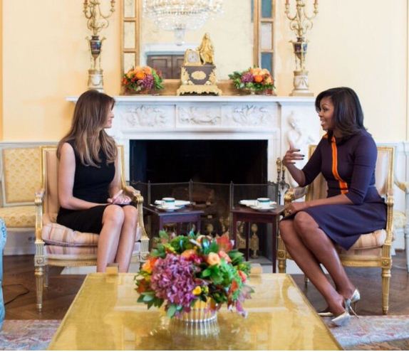 Que dit Michelle Obama à Melania Trump ?