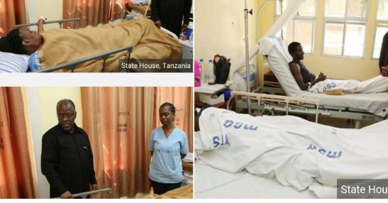 Le Président tanzanien John Magufuli visite sa femme Jeanette, hospitalisée dans un hôpital public 