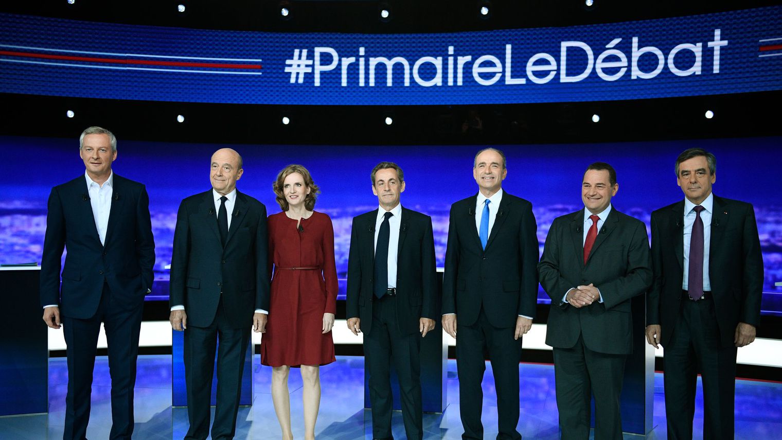 Les 7 candidats de la droite aux primaires à la candidature de la présidentielle 2017 en France