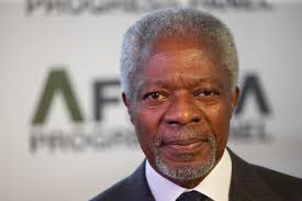 Kofi Annan est un diplomate ghanéen. Il a été secrétaire général de l'ONU de 1997 à 2006