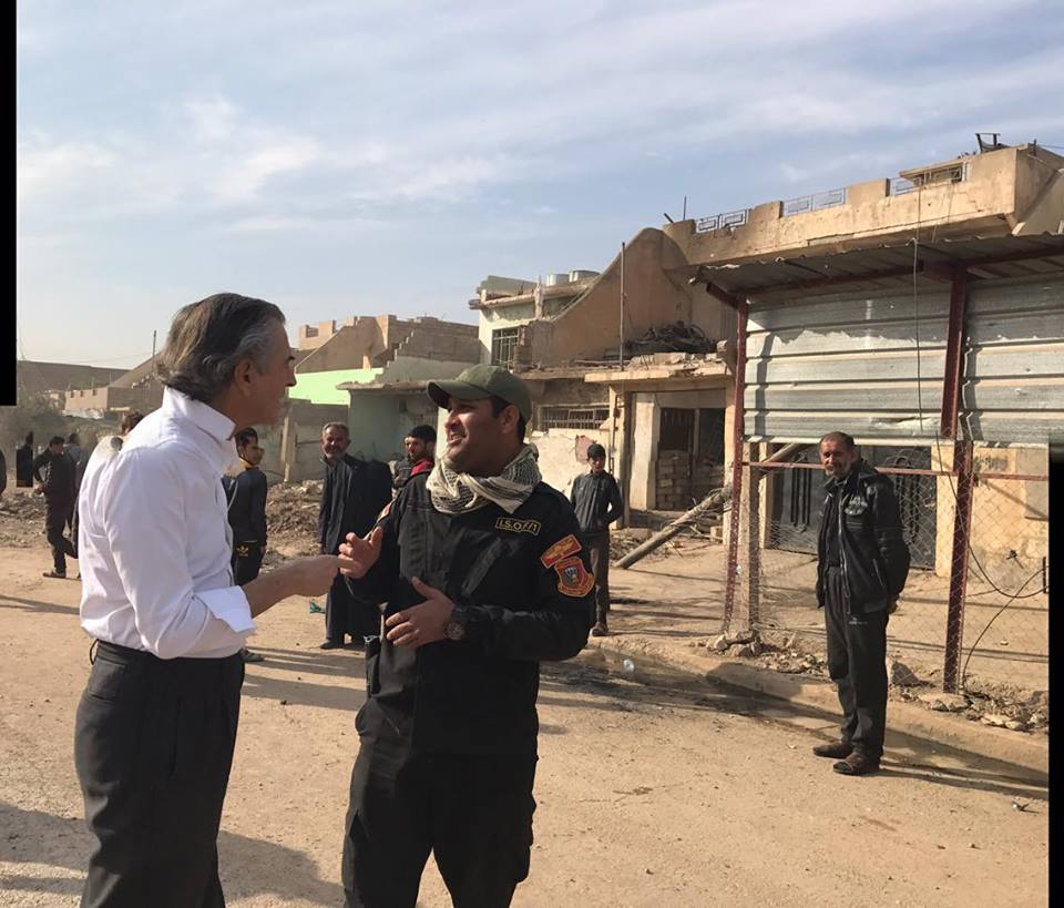 Bernard-Henri Lévy était en Irak avec les soldats peshmergas.