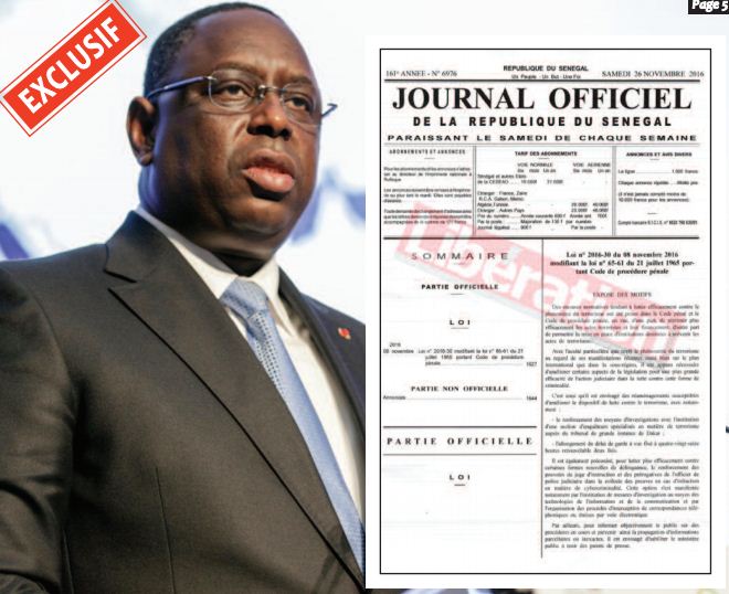 Macky Sall sort la cravache contre les Djihadistes.
