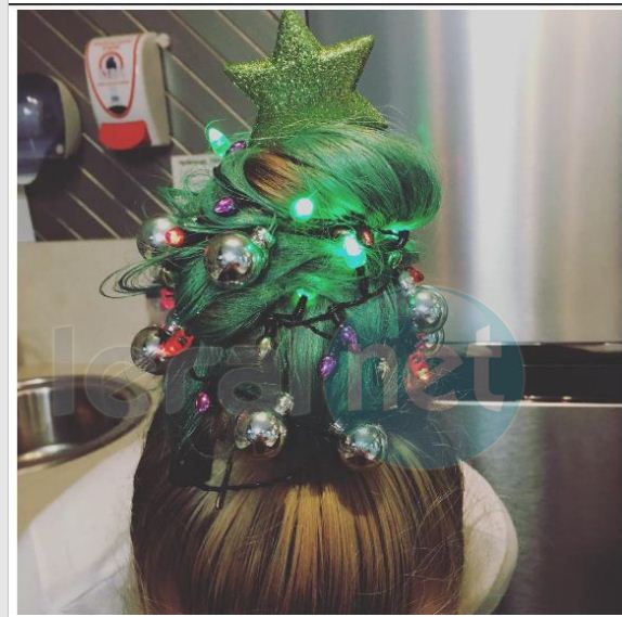 Coiffer ses cheveux en sapin de Noël est la nouvelle tendance beauté des fêtes