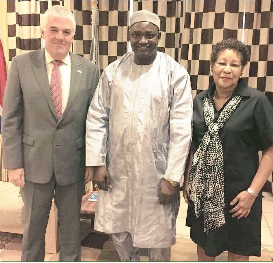 Adama Barrow a reçu l'ambassadeur de la Grande Bretagne et celui des USA