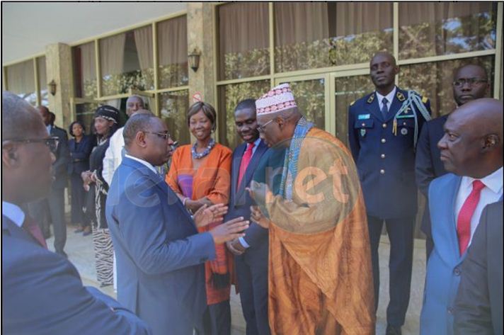 Photos: les membres du cabinet présidentiel ont présenté ce jeudi 05 janvier leurs voeux au Chef de l'Etat Macky Sall