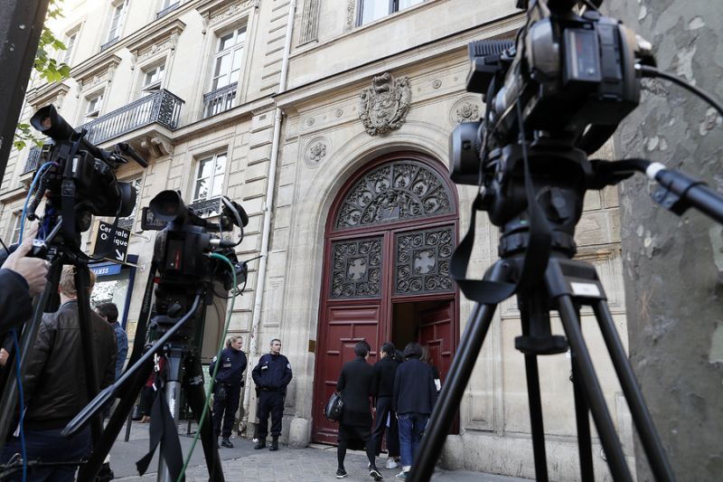 L’hôtel parisien où Kim Kardashian a été cambriolée, le 3 octobre 2016 – AFP
