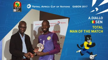 Grosse prestation du gardien des "Lions", Abdoulaye Diallo, élu "homme du match"