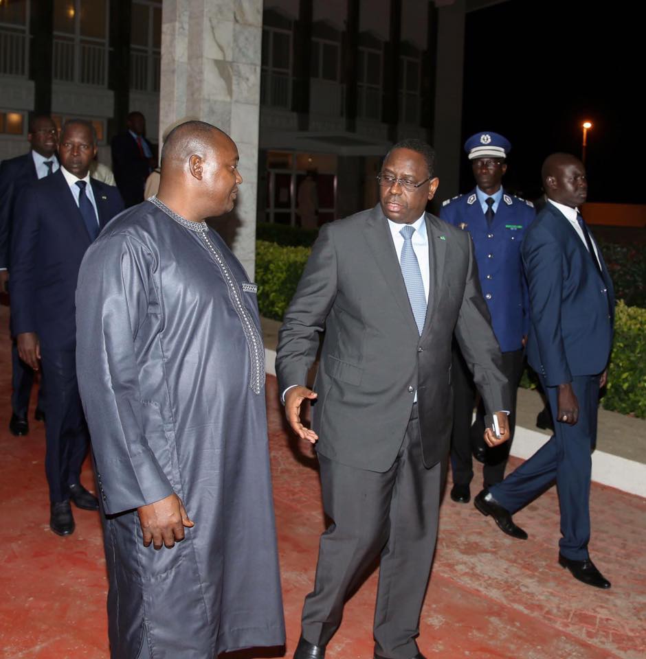 Exclusif: Photos de la rencontre entre Macky Sall, Adama Barrow et le président mauritanien, Mohamed Ould Abdel Aziz 