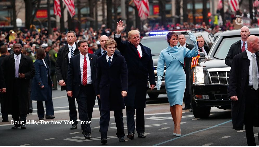 Donald, Melania et Barron Trump